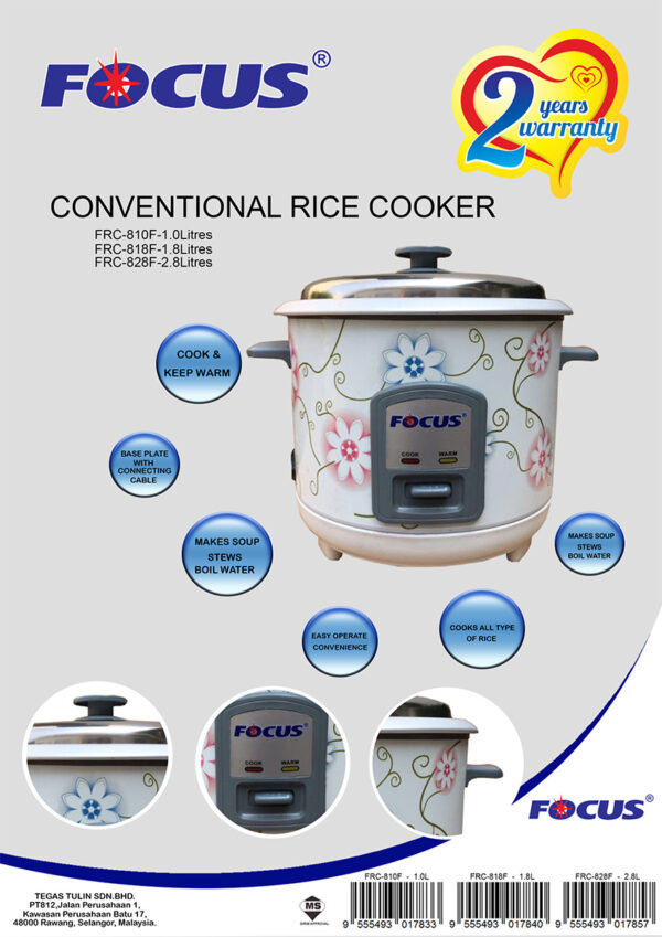 Focus Conventional Rice Cooker - Image 2