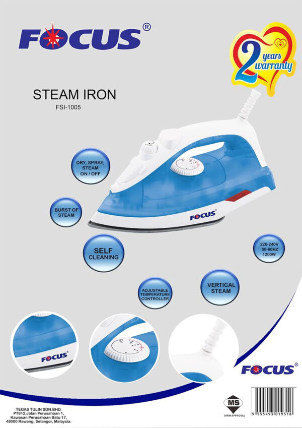 Focus Steam Iron - Image 2